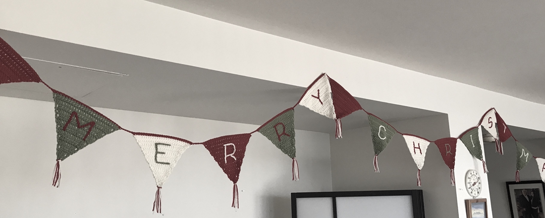 Christmas Crochet Bunting Garland