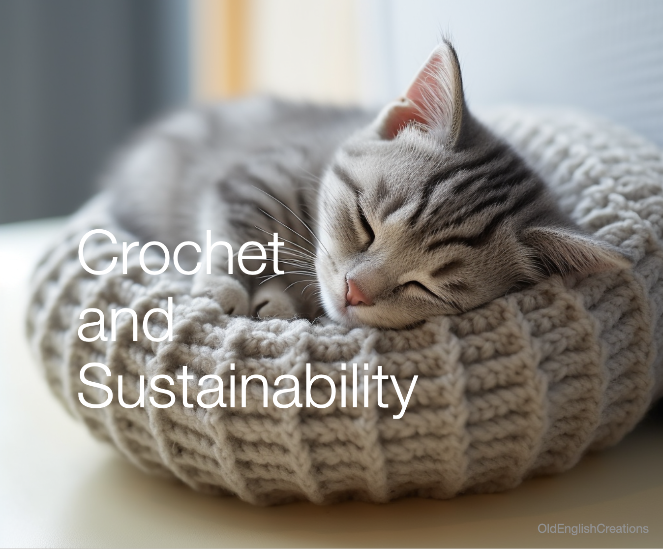 Crochet and Sustainability for Eco-friendly Self-care - Old English  Creations - Crochet Design
